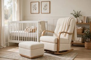 Best Nursery Glider With Ottoman Combo Set