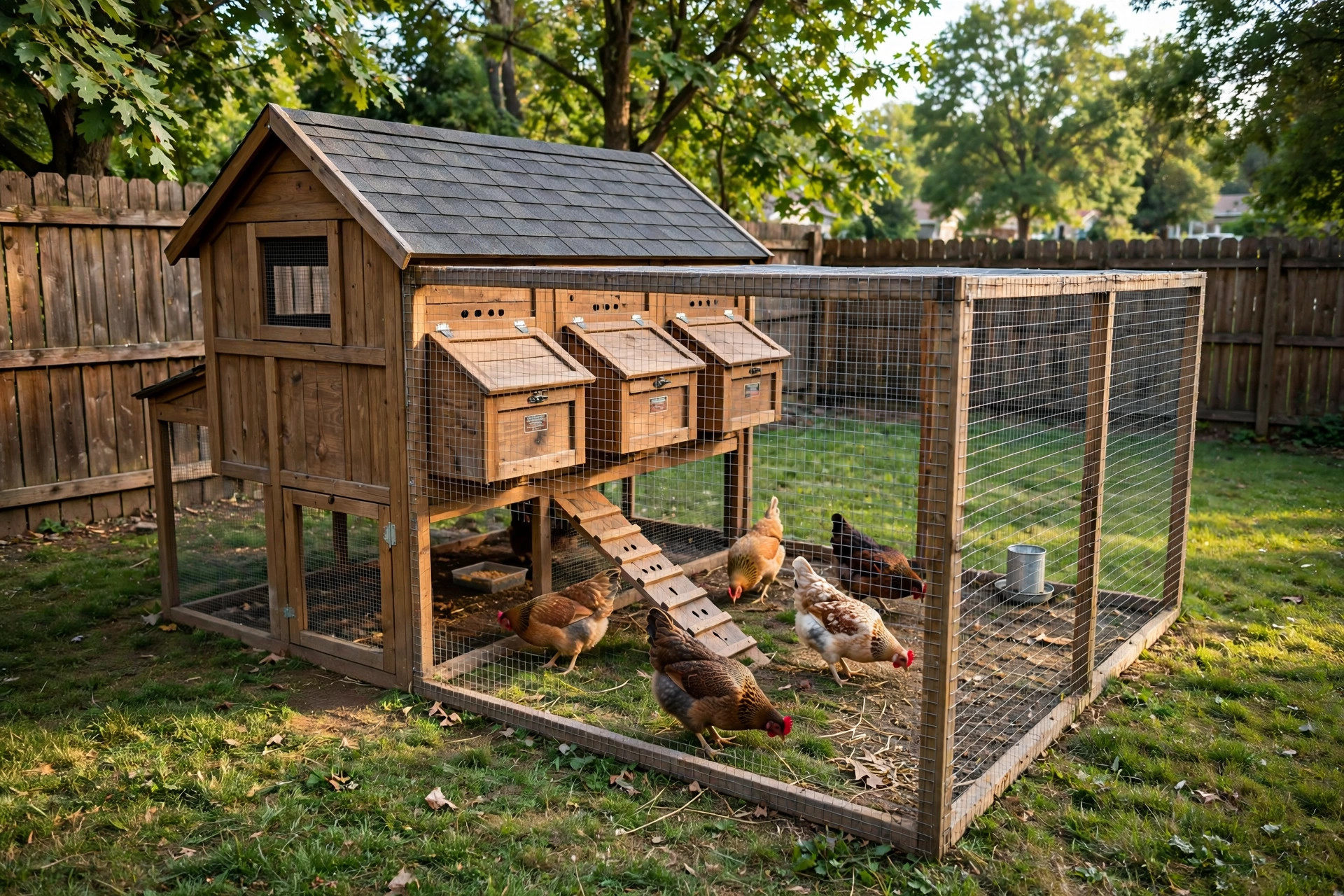 Outdoor chicken coop for backyard hens usa
