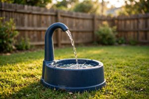 Outdoor Dog Water Fountain for Backyard Play