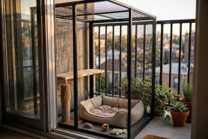 Cat Enclosure for Balcony Apartment Living in the USA