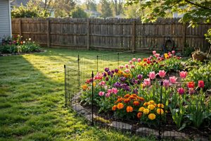 Pet Fence for Garden to Protect Flower Beds