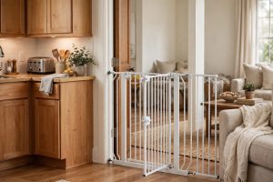 Pet Gate with Walk Through Door for Kitchen: A Complete Guide