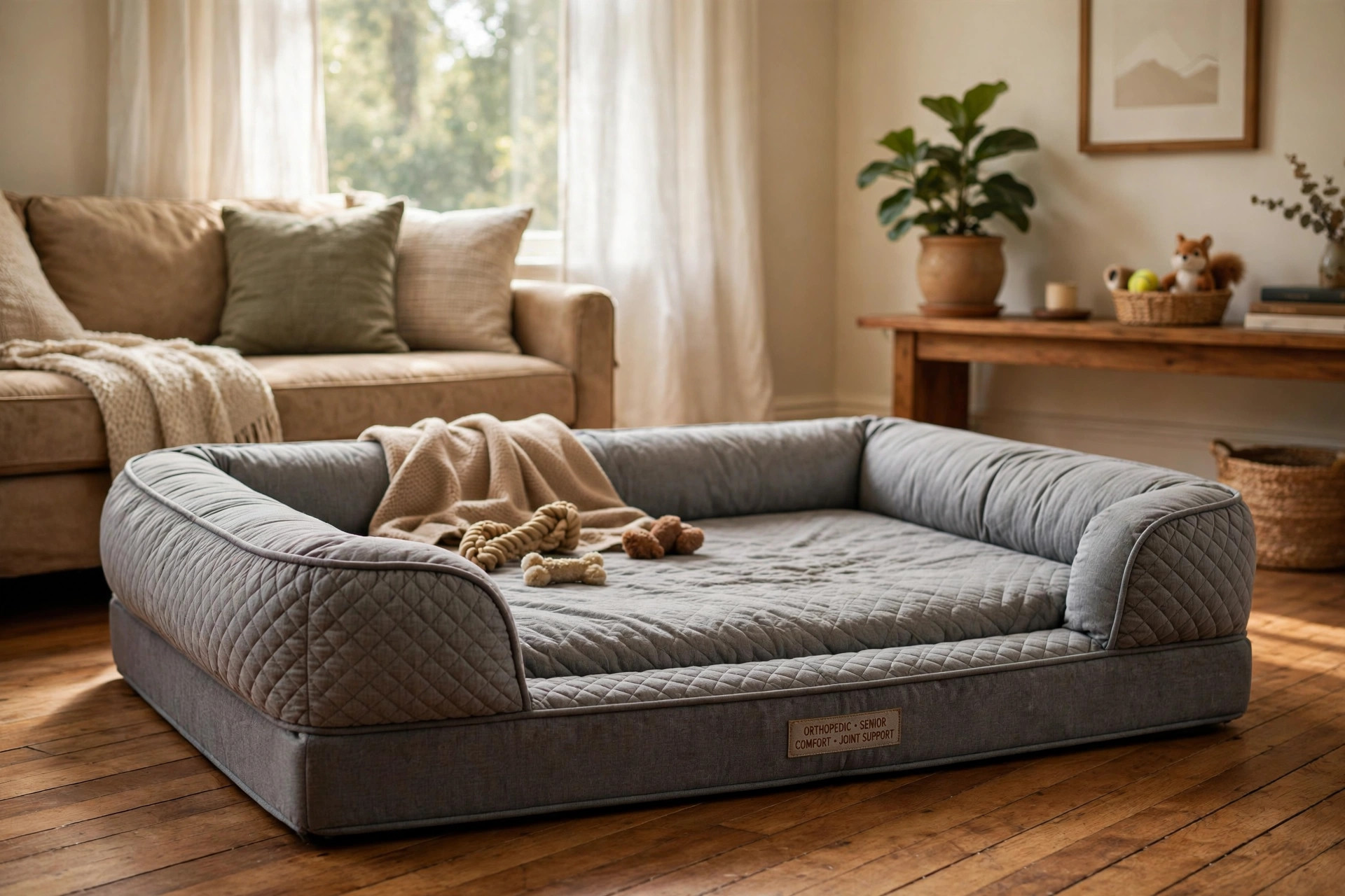 best dog bed for joint pain large seniors: Memory foam dog bed made for joint pain in large senior dogs