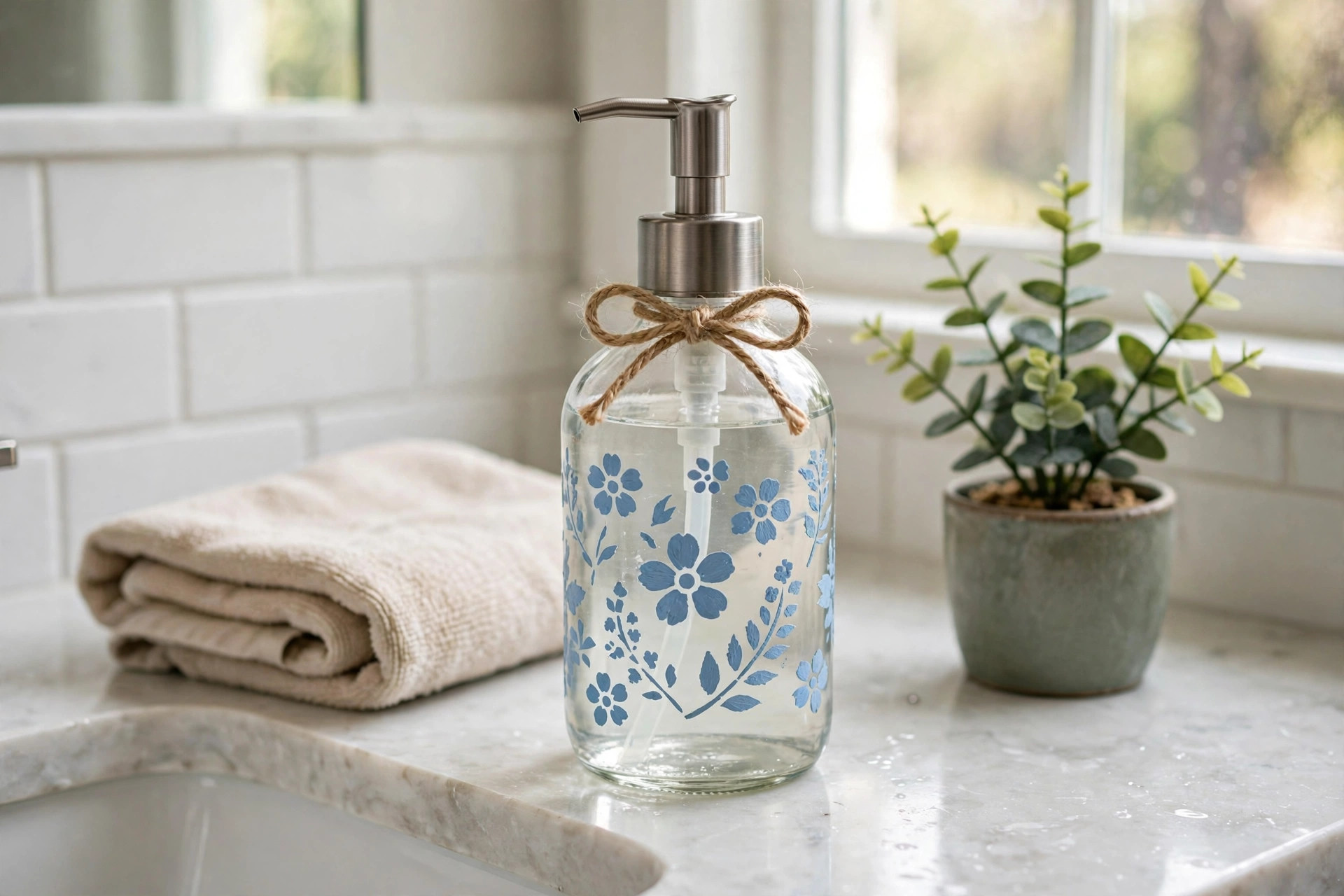 DIY soap dispenser kit for bathroom crafts