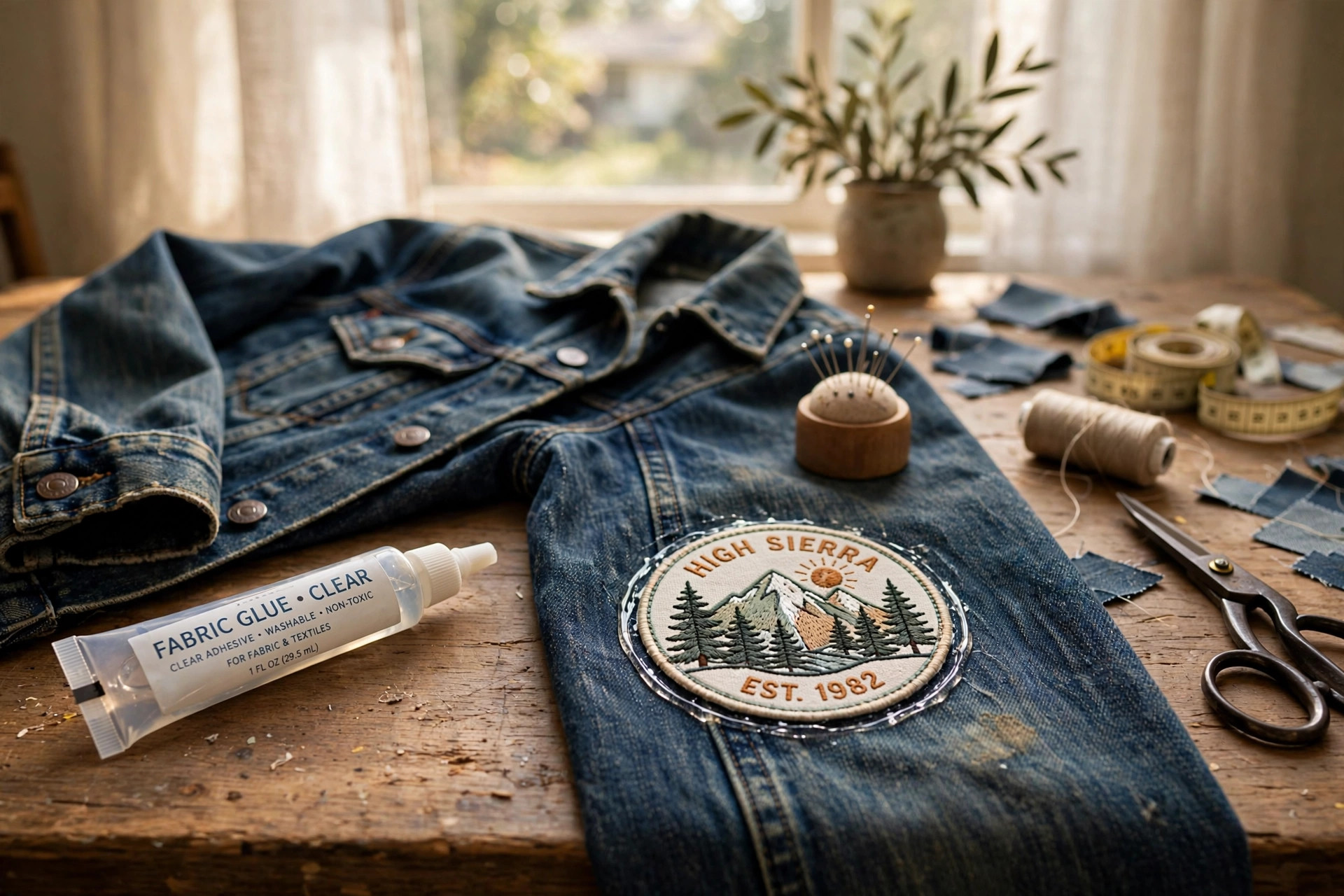 Best fabric glue for patches and repairs applied to denim