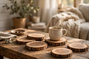 Wood Slice Coasters Kit for DIY Home Decor