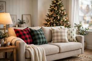 Christmas Pillow Covers for Couch Holiday Decor