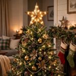Christmas Tree Topper Star with Lights USA