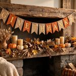 Thanksgiving Banner for Fireplace Mantel Decor: A Simple Guide to a Warm Holiday Focal Point