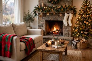 How a Christmas Throw Blanket for Couch Holiday Decor Changes Your Living Room