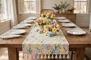 Easter Table Runner for Spring Brunch Party: A Simple Guide to a Bright Table