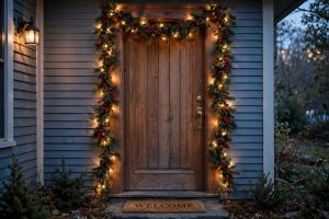How to Choose a Christmas Garland for Front Door With Lights