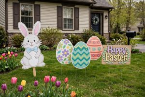 Easter Yard Signs for Outdoor Spring Display