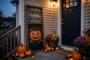 Best Halloween Porch Sign for Spooky Welcome