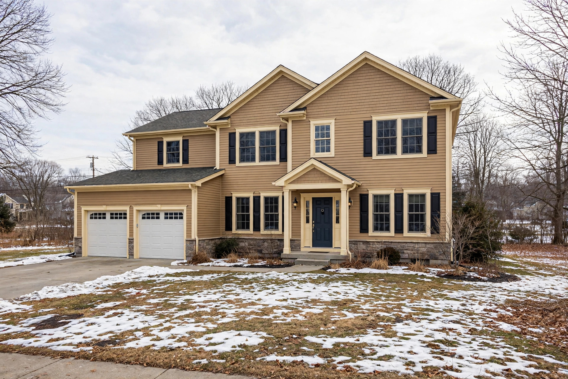 Best siding color visualizer tools for cold climates preview on a snowy northern home