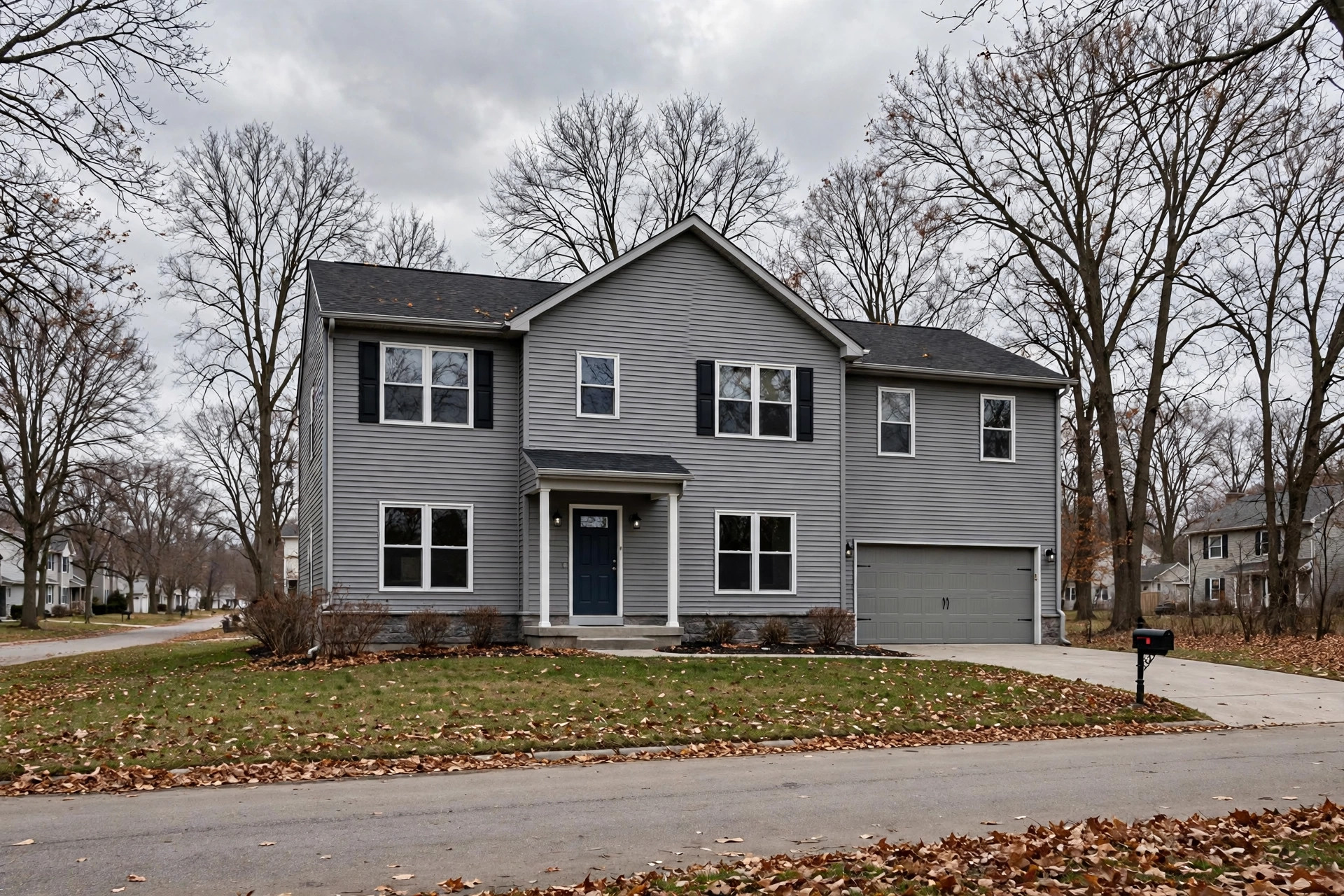 best insulated vinyl siding for midwest homes: Insulated vinyl siding on a midwest home