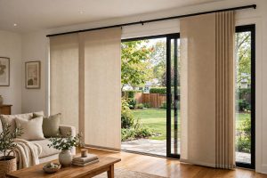 Custom Sliding Panel Track Blinds for Midwest Homes