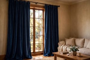 Best Navy Blue Velvet Curtains With Free Shipping