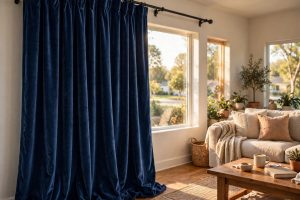 Navy Blue Velvet Curtains Price Comparison USA