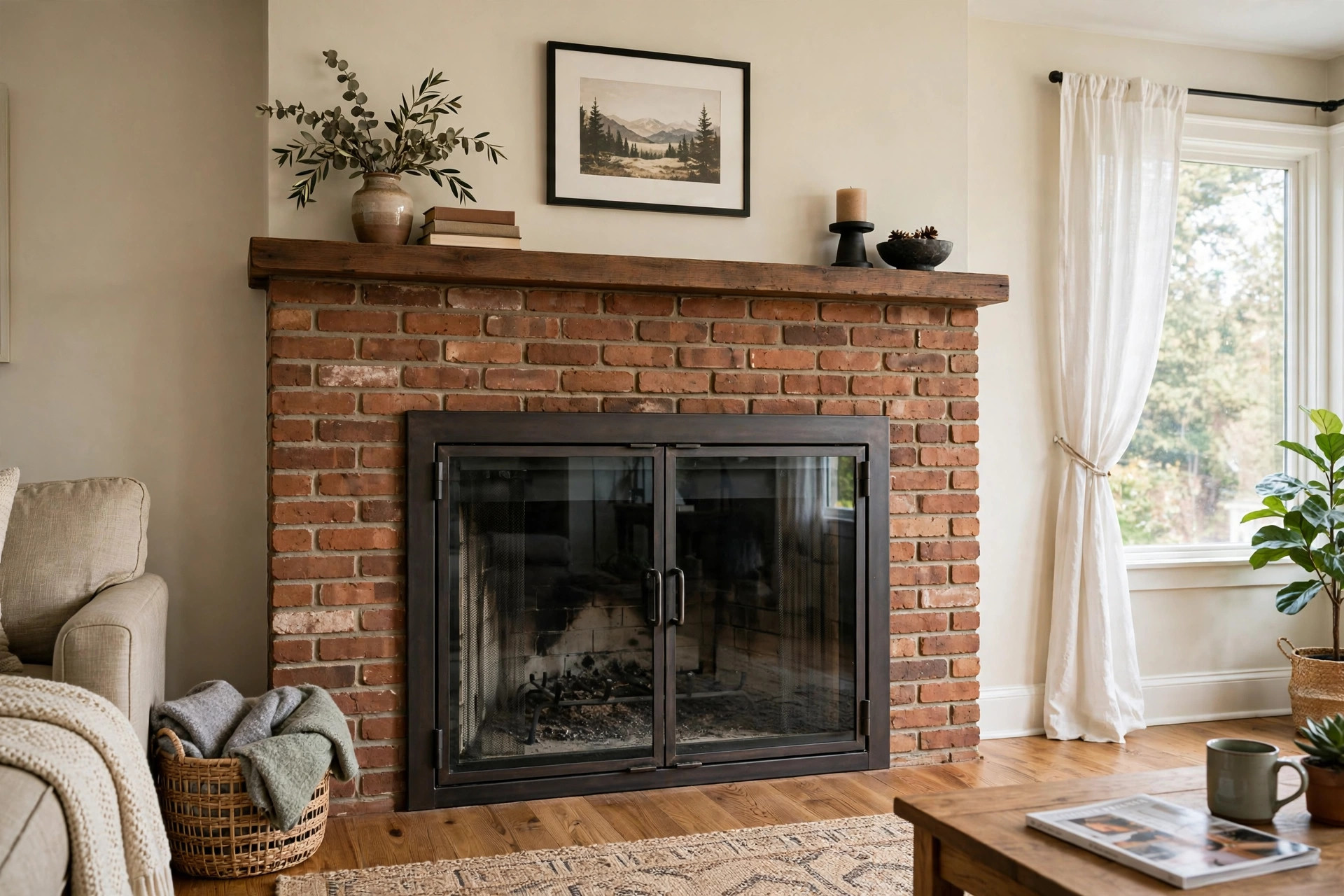 Fireplace glass doors reviews and buying guide in an American living room