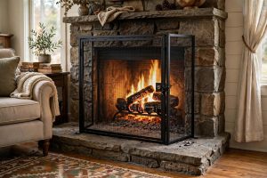 High Efficiency Childproof Fireplace Screens for American Homes