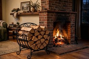 Best Fireplace Log Holders for First Time Homeowners