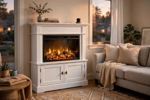 Affordable Electric Fireplace Mantels with Free Shipping