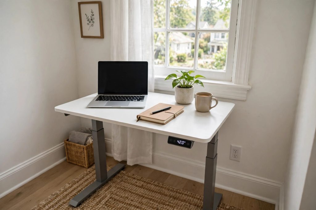 An Ergonomic Standing Desk for Small Home Office Spaces