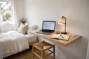 Floating Shelf Desk for Tiny Bedroom Office: A Simple Guide