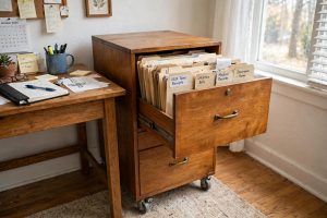 Rolling File Cabinet for Home Office Organization