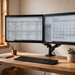 Adjustable Monitor Arm for Dual Screen Setup