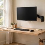 Wall Mounted Monitor Stand to Save Desk Space