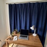 Home Office Curtain Backdrop for Video Calls
