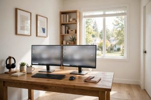 Best Home Office Desk for Two Monitors: A Practical Buying Guide