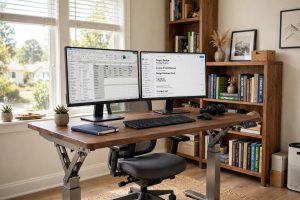 How to Choose an Adjustable Standing Desk for a Tall Person 6ft in Height