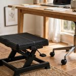 Adjustable Footstool for Under Desk Leg Support