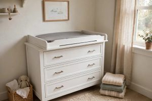 Nursery Dresser Changing Table Combo for Small Space