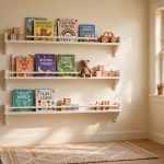 Kids Wall Shelves for Books and Toys Display