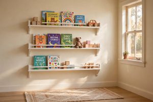 Kids Wall Shelves for Books and Toys Display