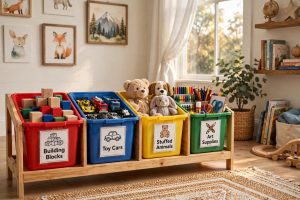 Kids Toy Organizer with Labeled Bins: A Practical Guide for Tidy Playrooms