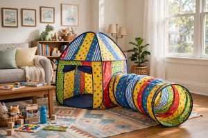 Kids Play Tent with Tunnel for Indoor Fun