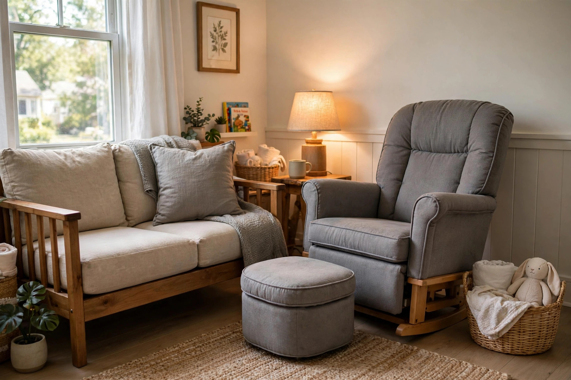 Best nursery chair for small living room in a cozy home corner