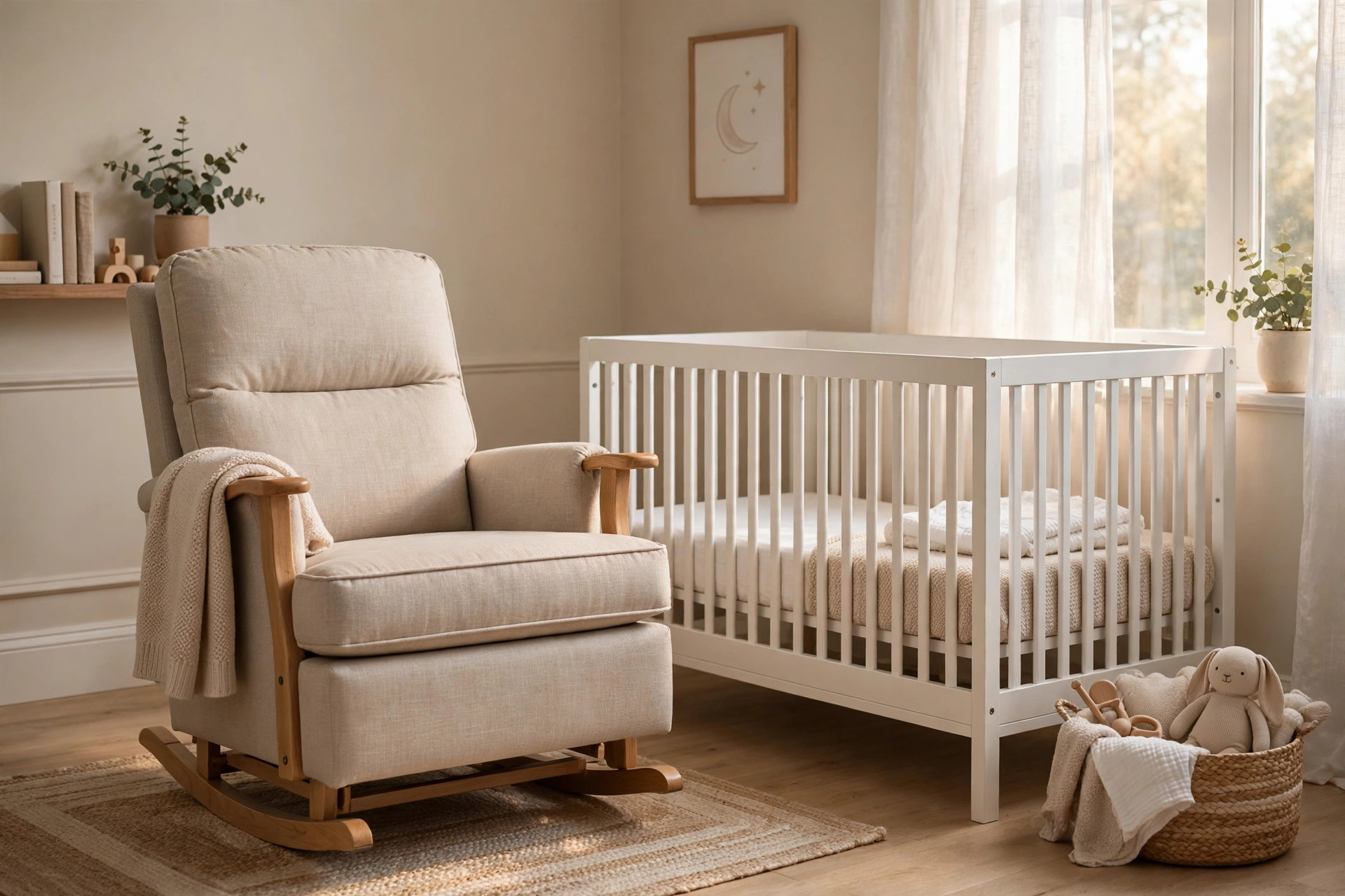 Best nursery glider for plus size moms in a real nursery