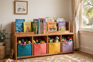 Kids Bookshelf with Toy Bins Combo Unit: A Complete Guide