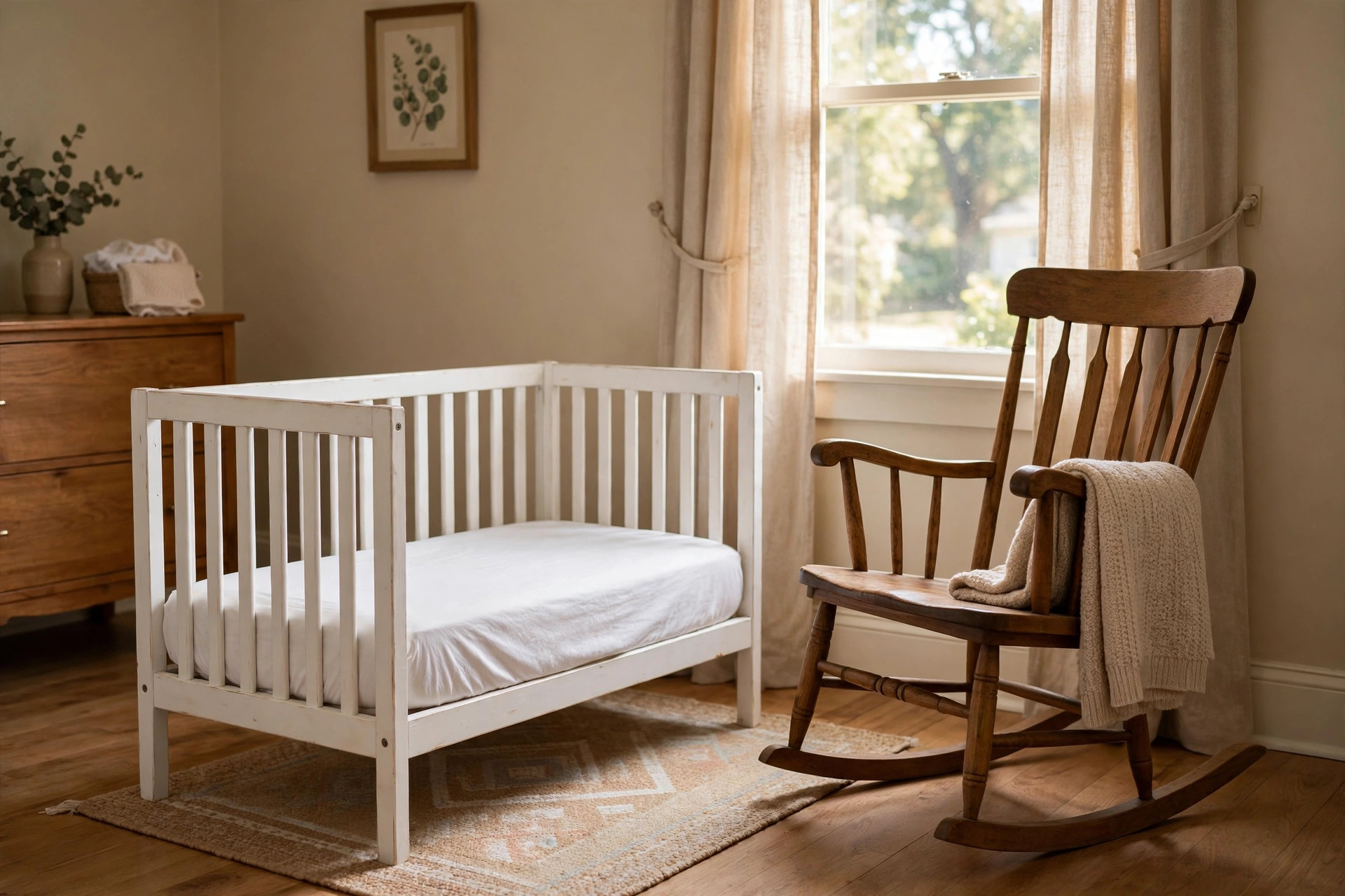 Best nursery crib for grandparents house set up in a cozy spare room