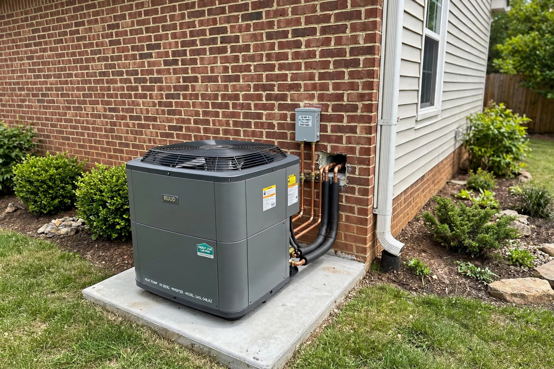 hvac tax credits 2026 for homeowners usa: Homeowner reviewing HVAC tax credits 2026 paperwork beside a new furnace