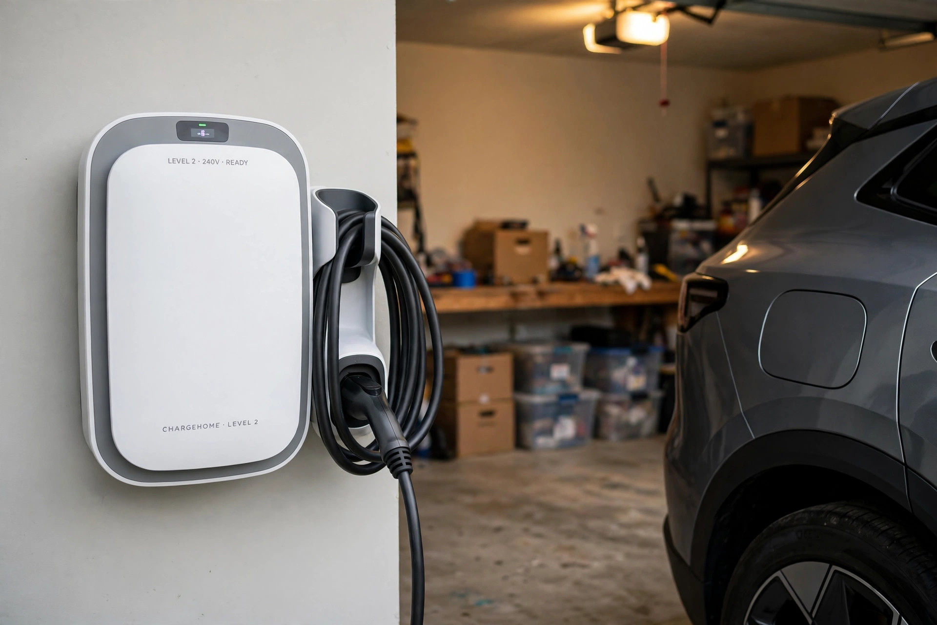 best level 2 charger for garage reviews usa: Best level 2 charger for garage wall-mounted EV charging station with cable