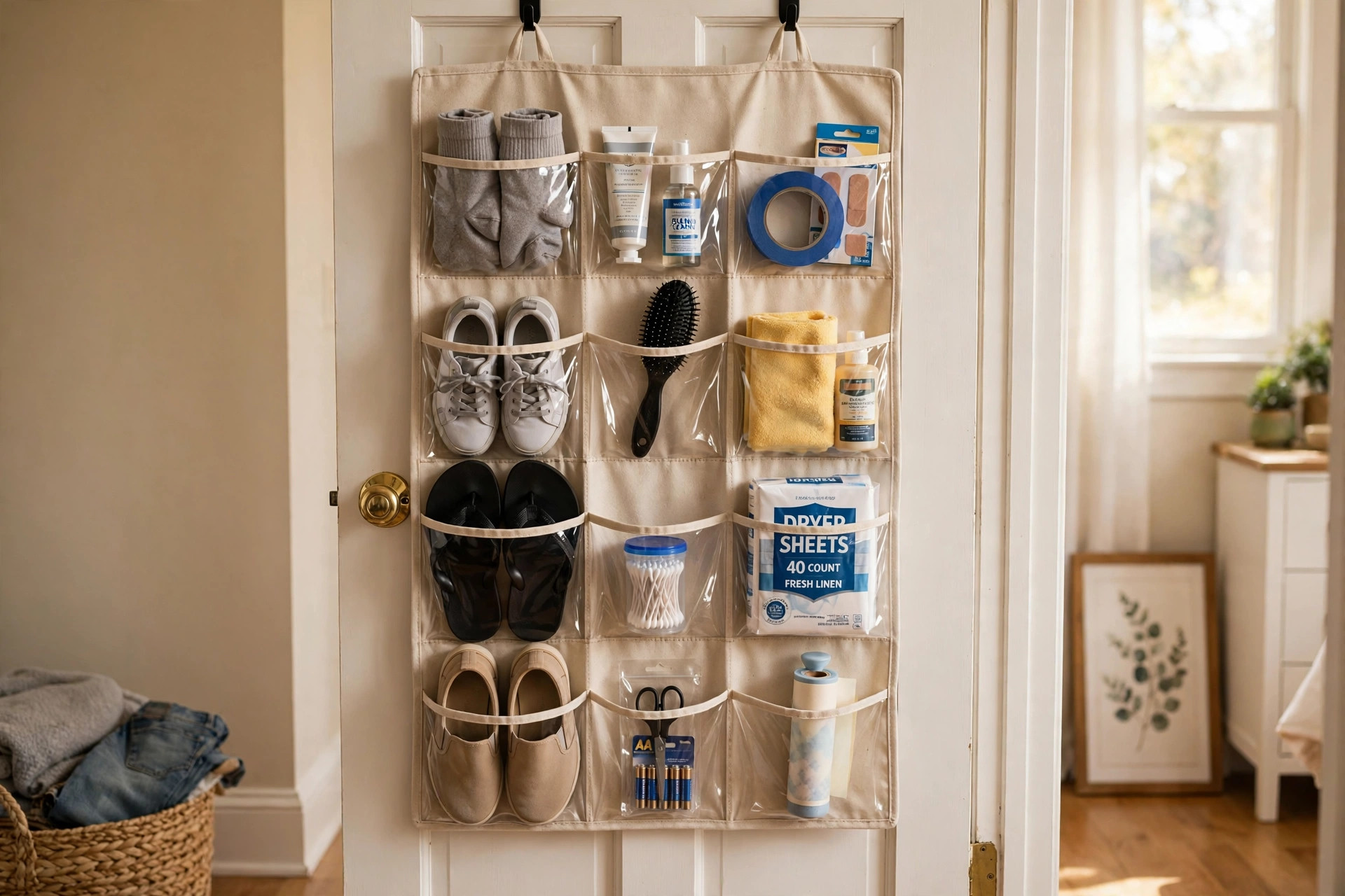 Over the door organizers price comparison usa in an American home