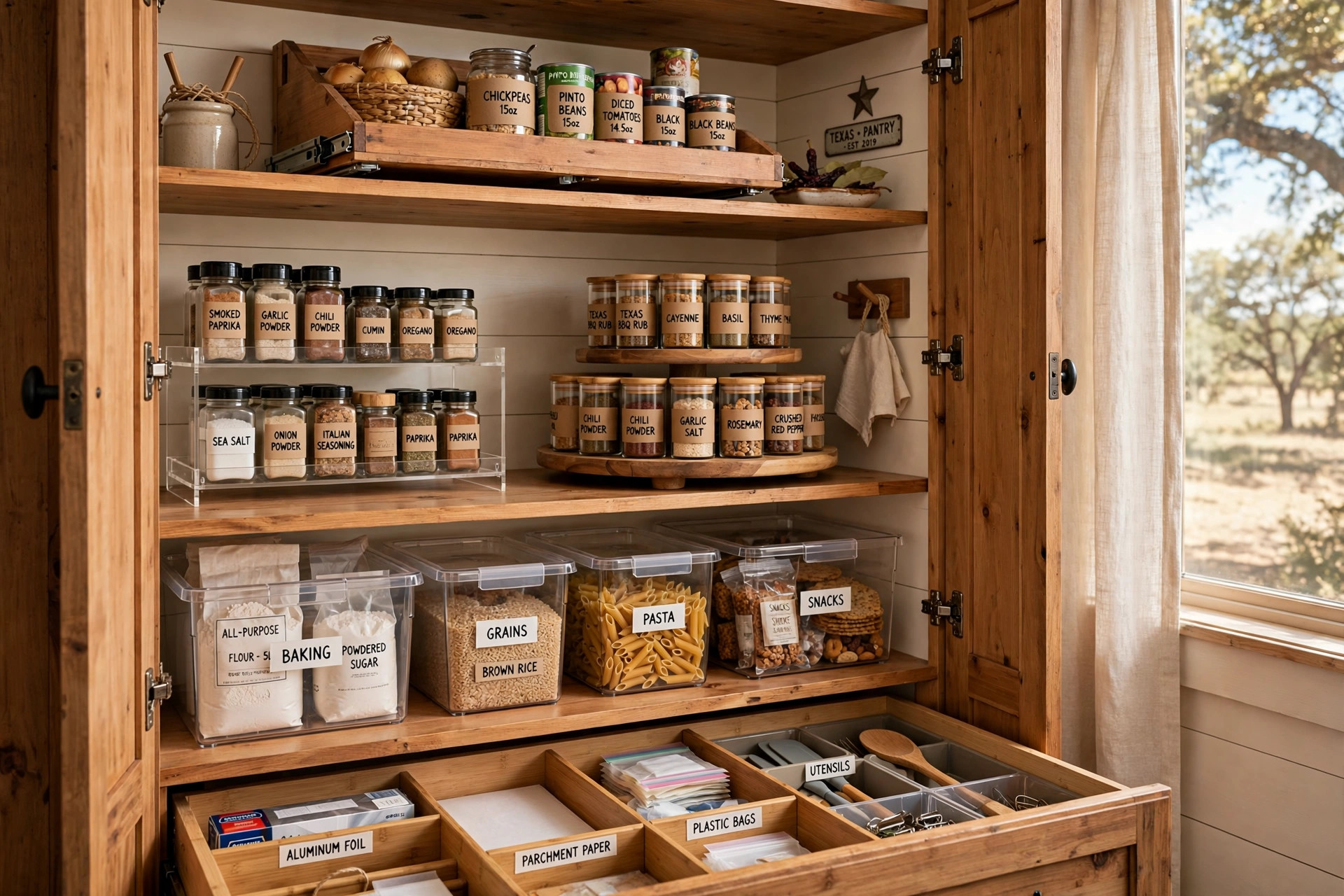 Best kitchen cabinet organizers for Texas homes keeping a warm pantry tidy