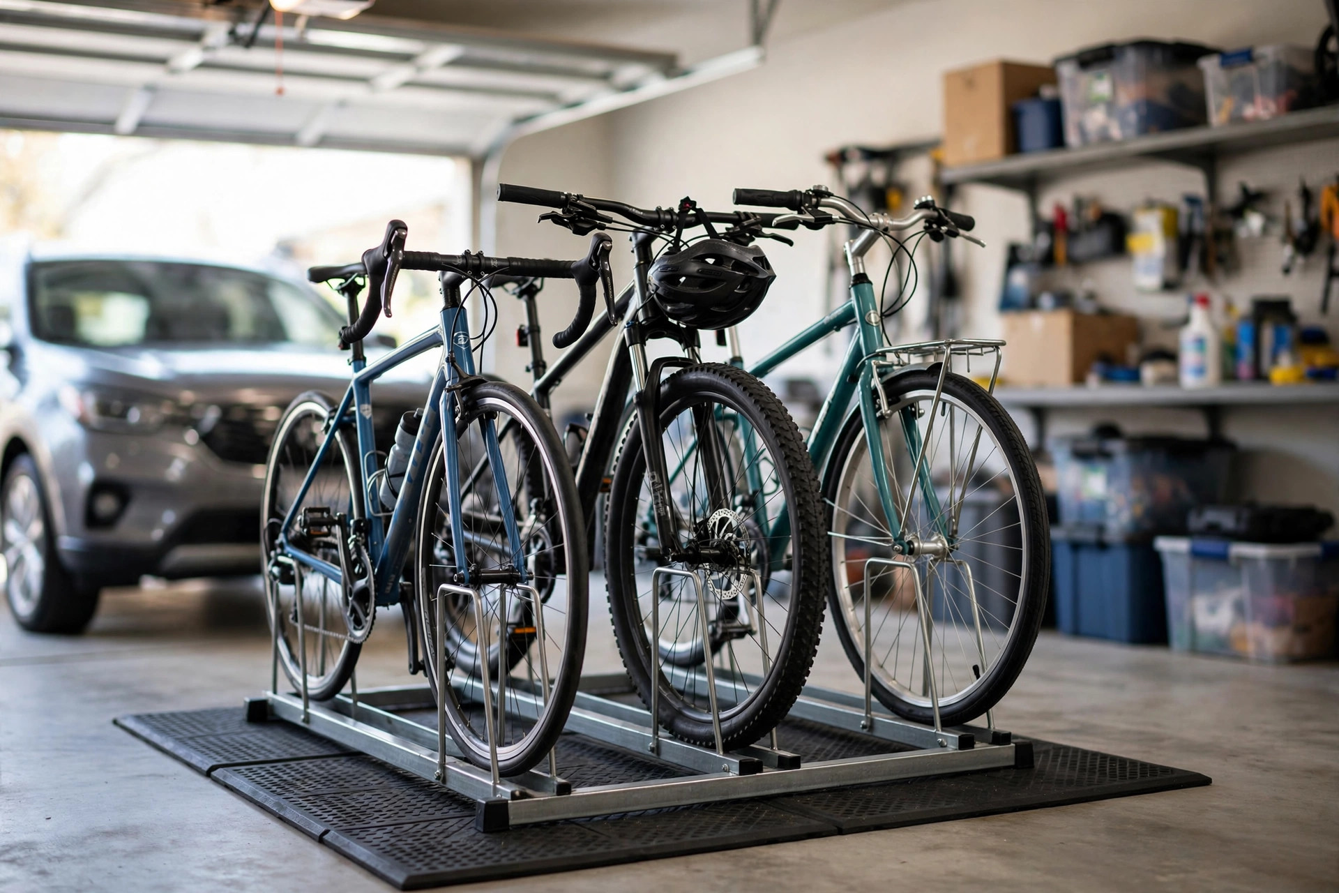 Best bike storage racks with free shipping in a clean American garage
